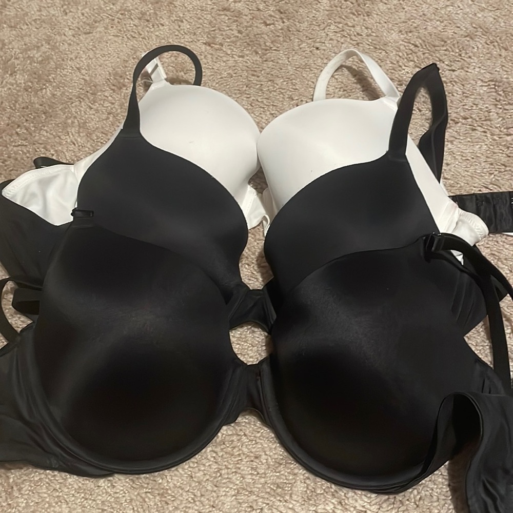 Victoria’s Secret Pink set of 3 t-shirt bras 36-D, 36D